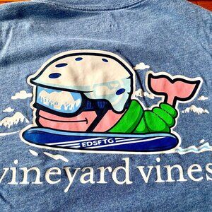Fun Vineyard Vines T-shirt, Ski, Sled, Snowboard